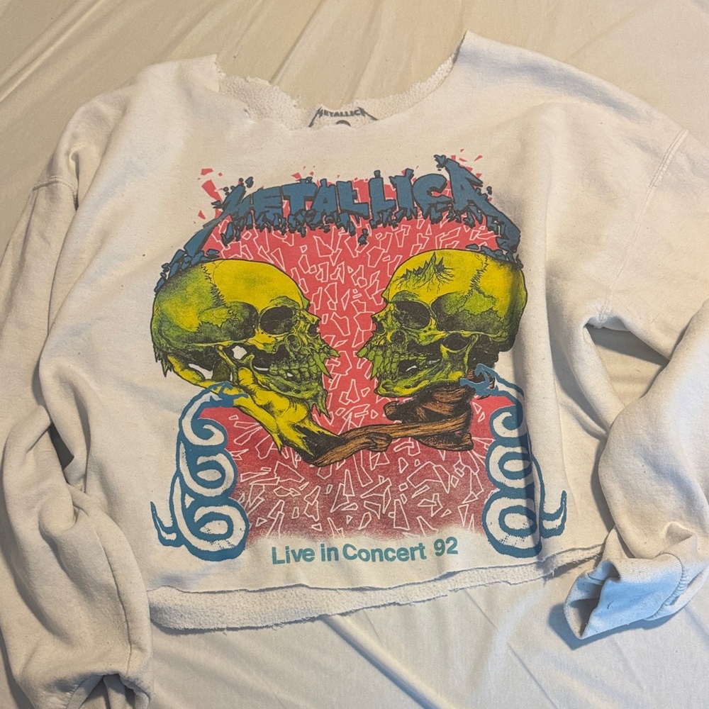 Urban Outfitters White Graphic Sweatshirt
